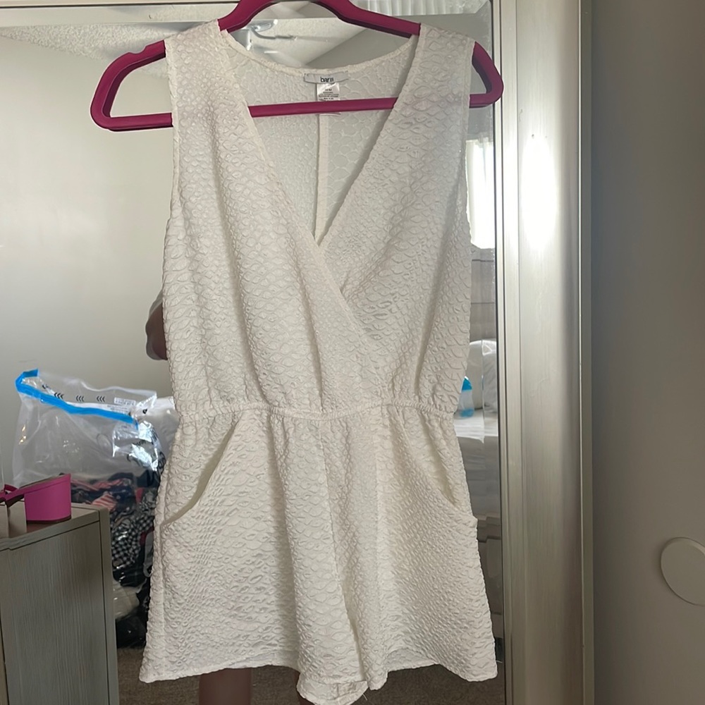 Bar III white romper